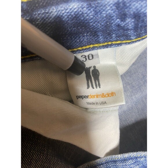 PAPER DENIM & CLOTH Jeans Button Fly Bootcut Distressed High Waist USA Womens 30 - Picture 4 of 11